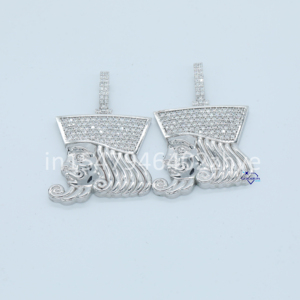 จี้เพชรสีขาวทอง14K ที่ทันสมัยเพิ่มความคมชัดระดับ VVS สร้างสไตล์ฮิปฮอปดีไซน์น้ำแข็งที่สร้างขึ้นอย่างหรูหราสำหรับงานปาร์ตี้ - Product Image 4