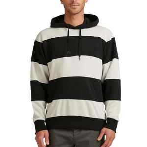 Sudadera con Capucha a Rayas para Hombre de Alta Calidad, Ropa Casual de Invierno a Precios de Mayoreo, Venta en Línea de la Mejor Calidad y Opciones Económicas - Product Image 1