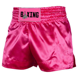 New Arrival <b>Men</b> Boxing <b>Shorts</b> <b>Pink</b> Color Training Fitness Fight MMA Mauy Thai Kickboxing Trunks Clothing - Product Image 2
