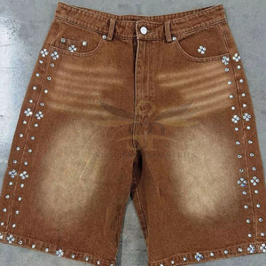 Service OEM Vente en gros Design personnalisé Shorts avec strass Nouvelle arrivée Marque privée Shorts avec strass pour adulte - Product Image 2