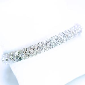 Sonia Bitton Bracelet manchette en argent sterling 925 pour femme 3.08ct Moissanite Diamant Style Hip Hop Bijoux de mode - Product Image 3