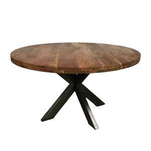Mesa de Comedor Redonda Plegable Hecha a Mano de Diseño Prémium para Sala de Estar Muebles de Lujo de Madera de Diseñador para Hogar y Hoteles a Precios de Mayoreo - Product Image 1