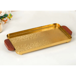 Porte-bonbons en métal écologique de la meilleure qualité Plateau de service à chocolat en métal brun de la dernière conception pour les occasions spéciales - Product Image 1