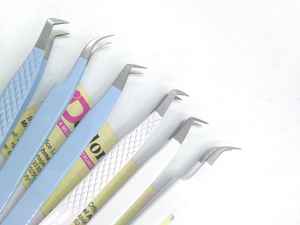 Customized Professional Strong Mega Volume Eyelash Extension Tweezers Private Label Lash Tweezer for Extensions - Product Image 3