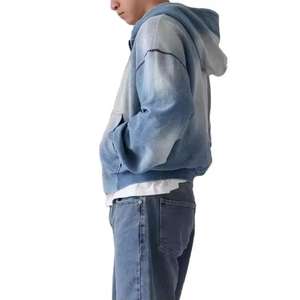 Sudaderas con Lavado Ácido para Hombre - Venta al por Mayor, Último Diseño Vintage, Servicio OEM, Algodón Transpirable, Ecológico, Colores y Logotipo Personalizados - Product Image 4