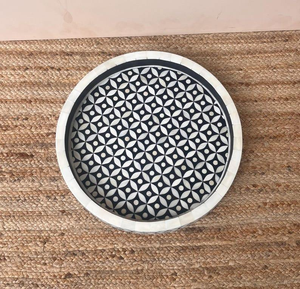 Handmade bone tray <b>Decorative</b> inlay tray Bone inlay serving tray by crescent crafts - Product Image 1
