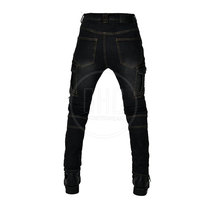 Celana Jeans Pria Kasual Profesional Ringan Model Lurus Pinggang Sedang 100% Katun Layanan OEM Desain Logo Kustom Kualitas Tinggi