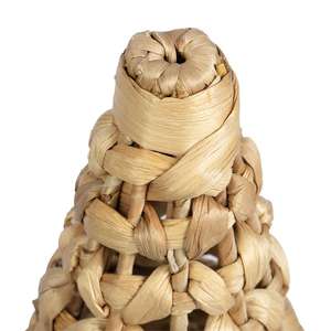 Ensemble de 3 sapins de Noël élégants en jacinthe d'eau, décoration écologique faite à la main, couleurs OEM/ODM disponibles, meilleur prix de gros. - Product Image 3