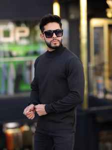 Sweat-shirt à col rond solide et décontracté pour hommes, manches longues, anti-rides, anti-rétrécissement, haut en molleton de coton, sweat à capuche lavé à l'acide XXS-5XL 3D - Product Image 2