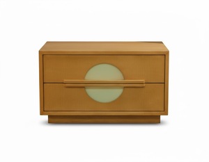 Ensemble de meubles de chambre à coucher double en bois d'acacia/pin de luxe en gros, de haute qualité, durable, style moderne, cadre avec 2 tables de chevet, OEM/ODM - Product Image 4