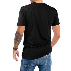 Verano secado rápido Stock logotipo personalizado Fitness gimnasio desgaste liso camiseta hombres manga corta gimnasio deporte compresión hombres camisetas - Product Image 4