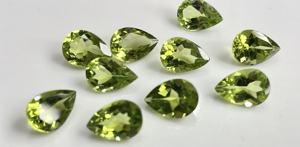 Peridoto Natural Corte Pera 7x10mm Facetado-Peridoto Suelto Corte Pera Calidad Aaa - Product Image 5