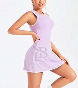 Uniforme de Tenis para Mujer, Spandex/Poliéster, Absorbe la Humedad, Transpirable, para Todas las Temporadas, Ropa Deportiva, Logotipo Frontal Personalizable - Product Image 6