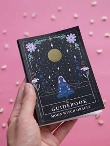 LABON Moon Witch <span class=keywords><strong>Oracle</strong></span> Deck 42 Cartes Ornementées de Feuille d'Or – Jeu de Tarot Inspiré de la Féminité Divine avec Guide de Rituels pour l'Auto-Découverte - Product Image 2