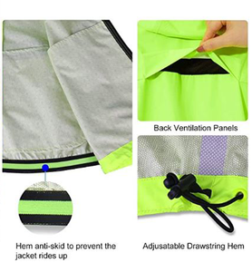 Unisex Lightweight Breathable Waterproof Windbreaker <b>Jacket</b> Patchwork Design for <b>Cycling</b> & Running for Spring - Product Image 6