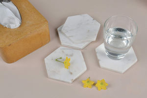 Sous-verres classiques écologiques carrés en marbre de qualité supérieure pour le service et la salle à manger au prix de gros - Product Image 5