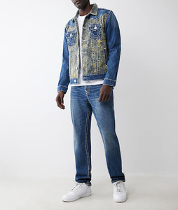 Chaqueta universitaria de alta calidad para hombre, venta al por mayor, chaqueta de invierno con estampado de letras y cuello levantado personalizado con lavado Vintage - Product Image 4