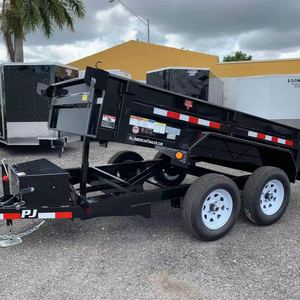 High Quality 4-<b>Wheel</b> Farm <b>Trailer</b> Truck 3-10 Ton Dump Agricultural Machinery Equipment Customizable with Gear Axle Low Price! - Product Image 1