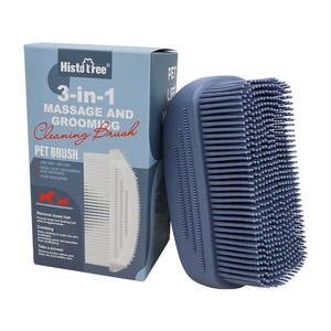 Brosse de nettoyage et de bain en silicone pour animaux de compagnie pour un bain et un massage efficaces - Product Image 3