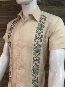Camisa Guayabera de Lino y Algodón Transpirable con Bordado de Manga Corta para Hombre, Talla Grande, Verano, Oferta de Shinesia - Product Image 5