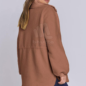 Sudaderas de Forro Polar Sherpa para Mujer de Alta Calidad, al por Mayor, Ecológicas, con Logotipo Frontal Personalizable, Último Diseño - Product Image 4