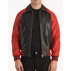 Veste à Offre Spéciale en cuir sur mesure Veste Lettermen avec logo personnalisé Veste Lettermen en cuir d'hiver pour hommes - Product Image 3