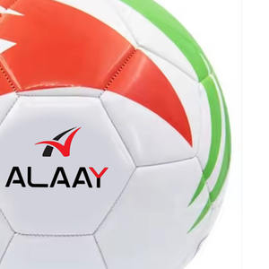 Alaay Ballon de football professionnel avec logo personnalisé, taille en fibre, fabriqué à partir de cuir de qualité. - Product Image 3