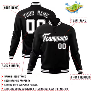 เสื้อแจ็คเก็ตวาร์ซิตี้แบบมีซิปสำหรับทุกเพศ  แบบขายส่ง  ปรับแต่งได้  สำหรับฤดูหนาว  แบบเรียบ  ไซส์ใหญ่  ดีไซน์ติดป้ายด้านหน้า  กันน้ำ - Product Image 2