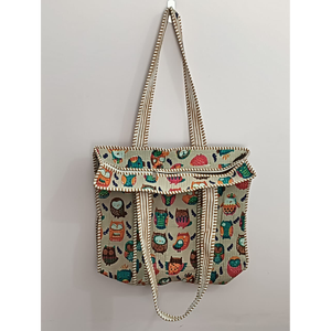 Women's Hand-Block Print Cotton <b>Quilted</b> Tote <b>Bag</b> Bohemian Shoulder <b>Bag</b> <b>Quilted</b> Kantha Stitch Tote <b>Bags</b> - Product Image 4