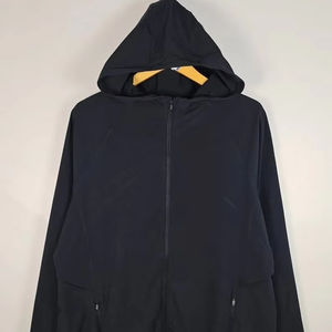 Sudadera con capucha con logotipo personalizado, forro de invierno, bordada, impermeable y anticontracción, tejida con patrón sólido - Product Image 1