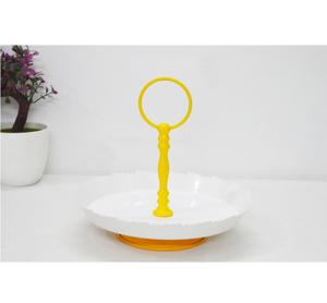 Support à gâteau enduit de poudre de motif de découpe de coeur perforé à bas prix de luxe Style Vintage meilleur serveur de gâteau de prix bon marché - Product Image 6