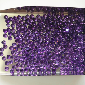 Améthyste africaine naturelle 3,5 mm, taille ronde brillante, meilleure qualité, pierres précieuses en vrac pour la fabrication de bijoux - Product Image 2