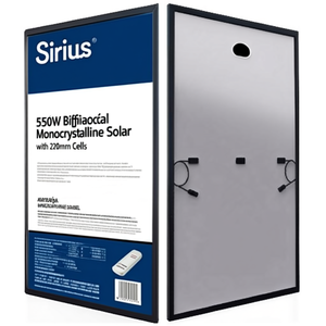 Panneau solaire monocristallin bifacial Sirius 550W avec cellules de 210 mm - Product Image 2