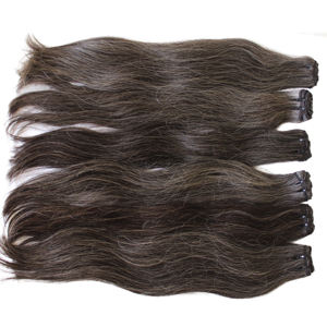 Paquetes de Cabello Humano Gris Plateado Baratos al por Mayor, Paquetes de Cabello Humano Vietnamita Virgen con Doble Trama, Sin Enredos ni Caída - Product Image 6