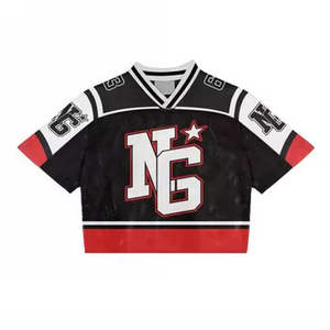 Custom Football Breathable Jersey Shirt Normal Crewneck Jersey <b>t</b> Shirt Mesh Sports Mesh Jersey american football uniform - Product Image 6