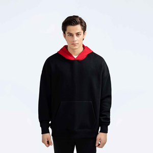 Sweats à capuche surdimensionnés et lourds de haute qualité personnalisés de haute qualité sweat à capuche unisexe en coton sérigraphie pour hommes - Product Image 1