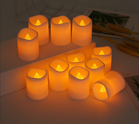 Bougies électroniques de Noël TOOWIN, petites bougies chauffe-plat, bougies LED, décorations de Noël, de mariage et d'anniversaire