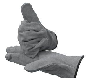 Premium Quality Goat Grain Leather <b>Driver</b> Working <b>Gloves</b> Heavy Duty Hand Protection Adjustable Wristband General Purpose - Product Image 2