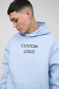 Conjunto Deportivo de Entrenamiento para Hombre de Alta Calidad, Azul Claro, Estilo Holgado, Sudadera con Capucha y Pantalones Deportivos - Product Image 3