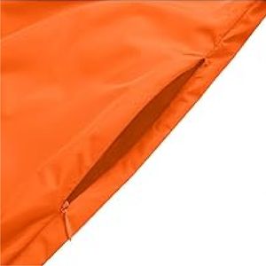 Chaqueta de nailon con capucha impermeable negra con logotipo personalizado regular de alta calidad - Product Image 5