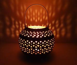 Antique Iron Handmade Candle Pillar Holder Stand Table <b>Top</b> Decor for Home Easter <b>Wedding</b> Grid Cutting Lantern Decorative <b>Wedding</b> - Product Image 3