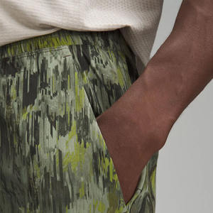 Shorts de sport pour homme en toile écologique 100% polyester, séchage rapide, respirant, anti-froissement, extensible dans les quatre sens, taille mi-haute, pour la course à pied - Product Image 5