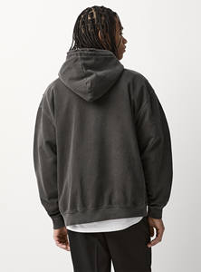 Sweat à capuche et sweat-shirt délavé gothique d'inspiration vintage pour femmes pull long avec logo avant et col à capuche pour l'hiver - Product Image 2