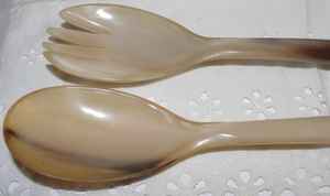 Juego de cuchara y cuenco de cuerno de búfalo Premium de mejor diseñador Suministro personalizado al por mayor Artesanías naturales - Product Image 3