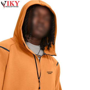 Half Zipped Neck <b>Long</b> Sleeve Hoodie With <b>Short</b> Activewear Set, in Different Color Available <b>Men</b> Track Set - Product Image 6