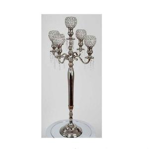 Candélabre en cristal d'aluminium enduit de poudre d'or élégant enduit de poudre pour des occasions de Pâques - Product Image 3