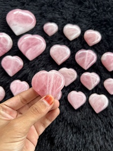 Corazón de Cuarzo Rosa Natural Pulido, Cristal Curativo para Regalos, Meditación, Reiki, Chakra, Energía del Amor, Venta al por Mayor - Product Image 2