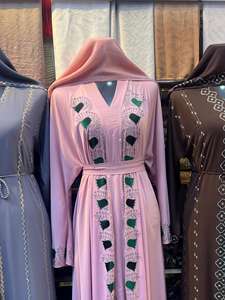 Best Selling Handmade Beaded Abaya for Modest Fashion Daily Wear Elegant Vintage Floor Length Comfortable Fit Ladies Party Wear - Product Image 3