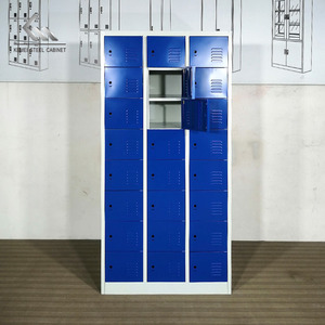 <span class=keywords><strong>Armoire</strong></span> de rangement en métal pour vêtements, 24 portes, <span class=keywords><strong>vestiaire</strong></span> en acier pour le personnel - Product Image 4
