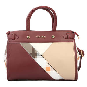 กระเป๋าถือสตรี G1122 - สีน้ำตาลแดง - Product Image 3